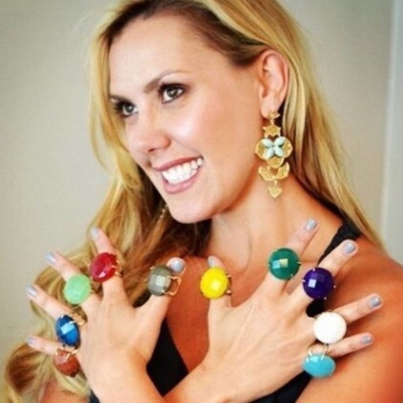 Kendra Scott Yellow Rana Cocktail Ring - Picture 12 of 12